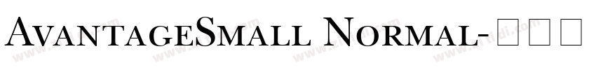 AvantageSmall Normal字体转换